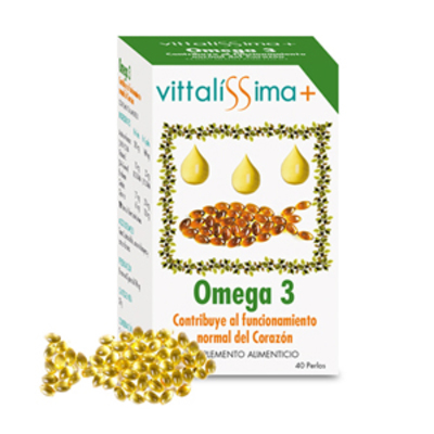 VITTALISSIMA Omega 3 complemento alimenticio 40 cápsulas 