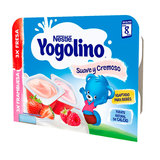 Yogolino suave y cremoso fresa y frambuesa 6x60 gr 