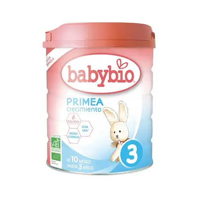 BABYBIO Primea 3 leche de crecimiento ecológica 800 gr 