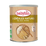 BABYBIO 3 CEREALES NATURE 250 GR