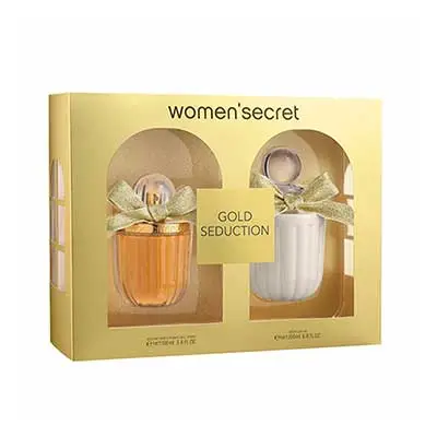 WOMAN SECRET Set gold seduction edp 100 ml vapo + leche corporal 