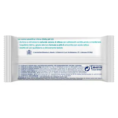 UC CHILLY TOALLITA EXTRA PROTECCI 3.5 12