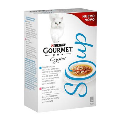 PURINA Gourmet comida para gatos soup atún 4x40 gr 