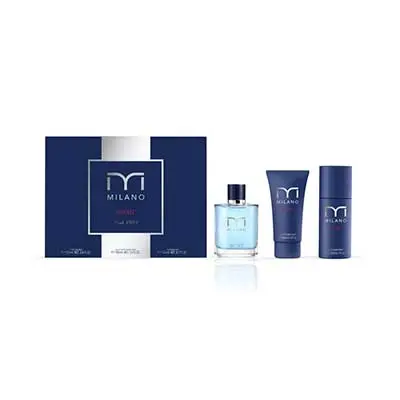 MILANO Set sport edt 100 ml vapo + deo 150 ml + after shave 