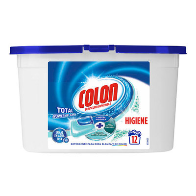 COLON Detergente lavadora en gel cápsulas higiene 12 unidades 