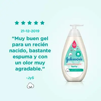 Johnson's Baby Gel de Baño Cottontouch, para Bebés y Recién Nacidos, Piel  Fina y Delicada, con Algodón Puro, 500 ml : : Bebé