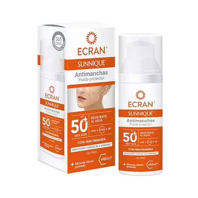 ECRAN Sunnique protector antimanchas spf50+ 50 ml 