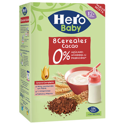 HERO BABY 0 AZUCARES 8 CACAO 340 GR