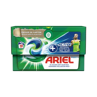 ▷ ARIEL Pods detergente máquina 3 en 1 active en cápsulas 24 uds  🥇【Muestras a Casa】