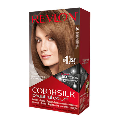 REVLON HAIR COLOR Colorsilk beautiful color tinte capilar 54 castaño claro dorado 