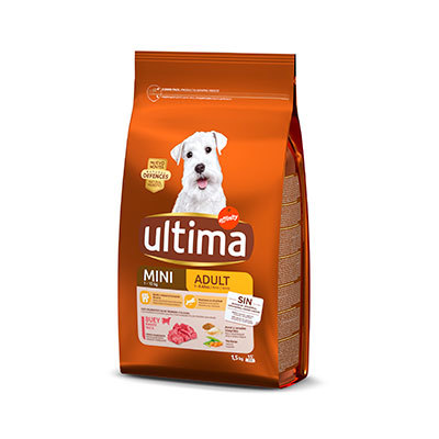 ULTIMA DOG MINI ADULT BUEY 1,5 KG