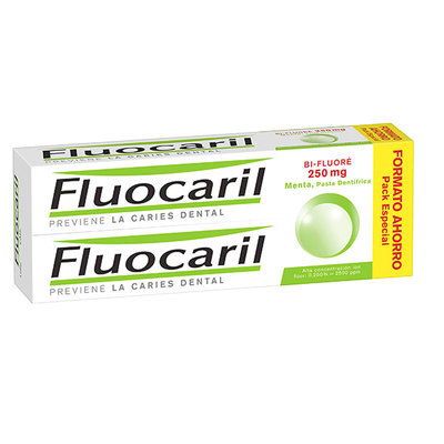 FLUOCARIL Bifluore pasta dentífrica menta lote 2x125ml 