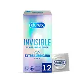 Preservativos invisible extra lubricados 12 unidades 