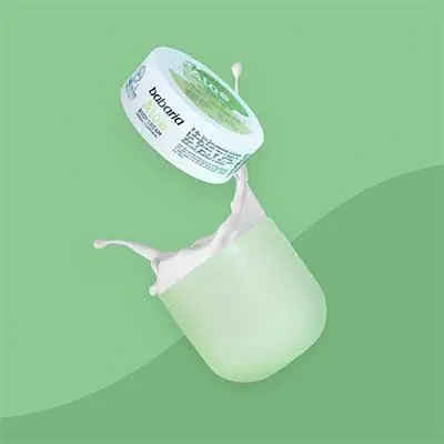 BABARIA Body cream con aloe vera máxima hidratación para el cuidado diario de la piel 400 ml 