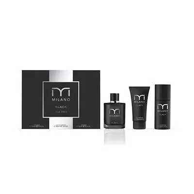 MILANO Set black edt 100 ml vapo + deo 150 ml + after shave 100 ml 