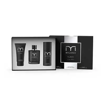 MILANO Set black edt 100 ml vapo + deo 150 ml + after shave 100 ml 