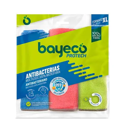 BAYECO Bayeta copptech antibacterias 3 unidades 