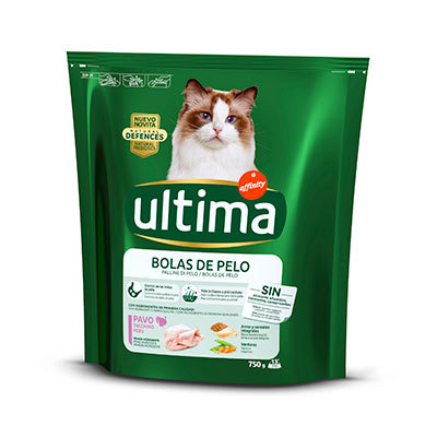 ULTIMA CAT BOLAS DE PELO 750 GR