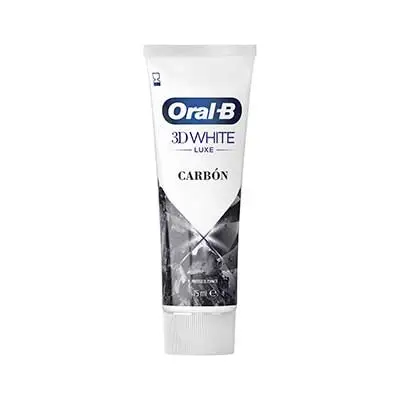 ORAL-B 3d white luxe pasta dentífrica efecto carbón 75 ml 