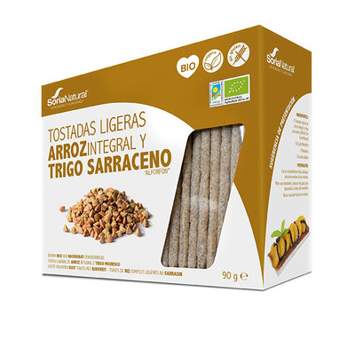 SORIA NATURAL Tostadas ligeras de arroz y trigo sarraceno 100 gr 
