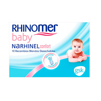 NARHINEL Aspirador nasal confort baby recambio desechable 10 unidades 