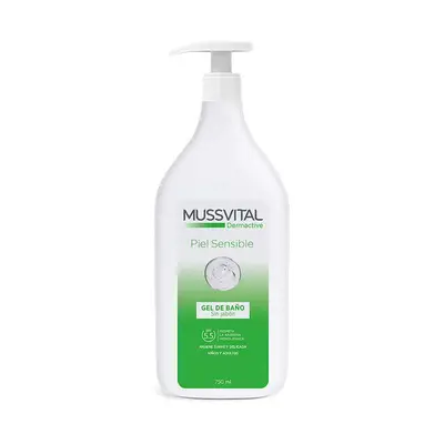 MUSSVITAL Dermactive gel de baño piel sensible dosificador 750 ml 