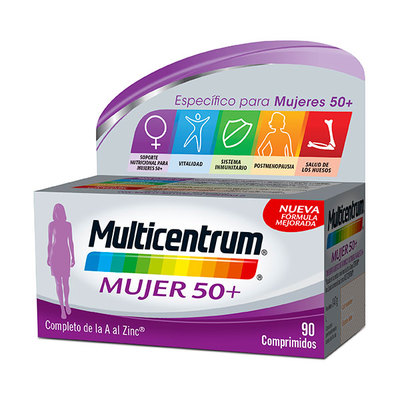 MULTICENTRUM Multivitamínico mujer 50 plus 90 comprimidos 