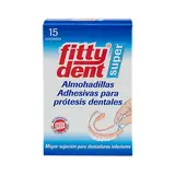 FITTYDENT Almohadillas adhesivas para dentadura postiza inferior 15 unidades 