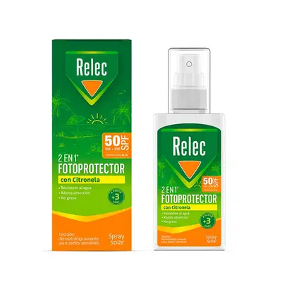 RELEC Repel insectos spray spf 50 100 ml 