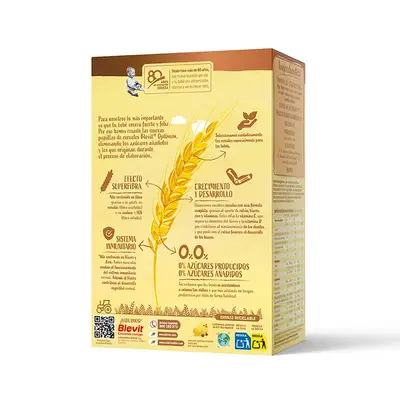 BLEVIT Optimum 8 cereales platano 250 gr. 