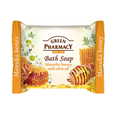 GREEN PHARMACY Jabón de baño manuka honey pastilla 100 gr. 