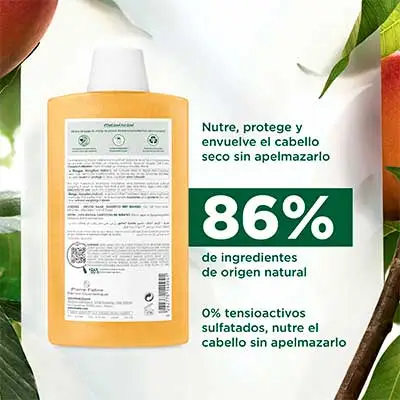 KLORANE Champú mango 400 ml 