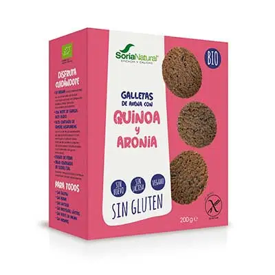 SORIA NATURAL Galletas eco avena quinoa s/gluten 200g 