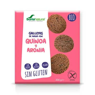 SORIA NATURAL Galletas eco avena quinoa s/gluten 200g 