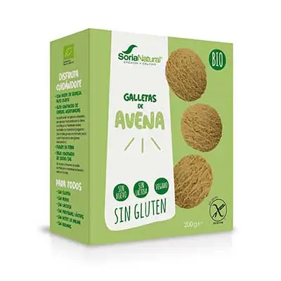 SORIA NATURAL Galletas eco avena s/gluten 200g 